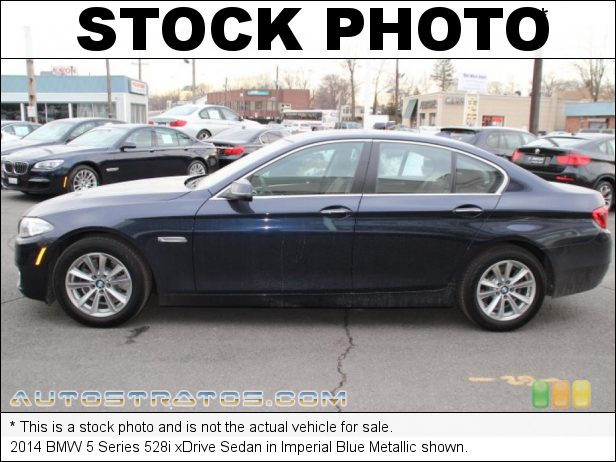 Stock photo for this 2014 BMW 5 Series 528i Sedan 2.0 Liter DI TwinPower Turbocharged DOHC 16-Valve VVT 4 Cylinder 8 Speed Steptronic Automatic