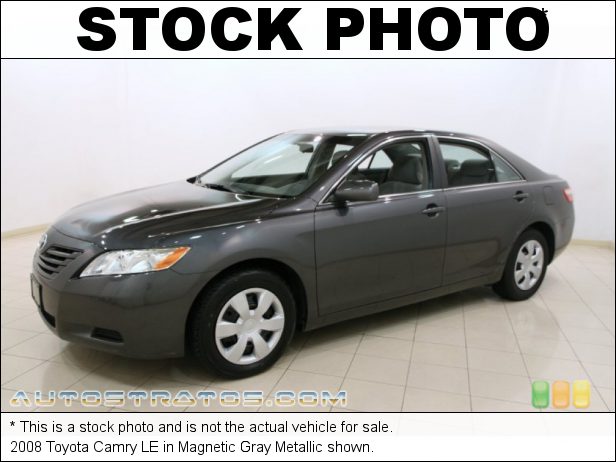 Stock photo for this 2008 Toyota Camry LE 2.4L DOHC 16V VVT-i 4 Cylinder 5 Speed Automatic