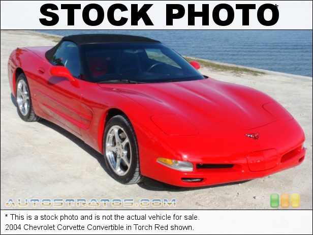 Stock photo for this 2004 Chevrolet Corvette Convertible 5.7 Liter OHV 16-Valve LS1 V8 4 Speed Automatic