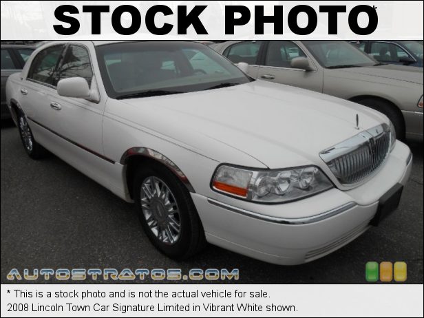 Stock photo for this 2008 Lincoln Town Car Signature Limited 4.6 Liter SOHC 16-Valve V8 4 Speed Automatic