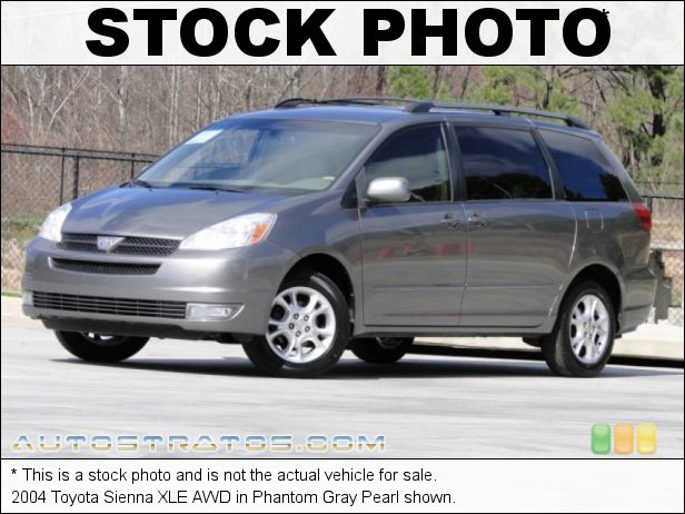 Stock photo for this 2004 Toyota Sienna XLE AWD 3.3L DOHC 24V VVT-i V6 5 Speed Automatic
