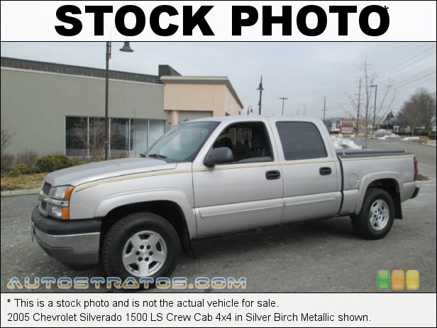 Stock photo for this 2005 Chevrolet Silverado 1500 LS Crew Cab 4x4 5.3 Liter OHV 16-Valve Vortec V8 4 Speed Automatic