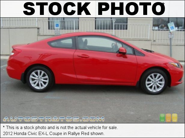 Stock photo for this 2012 Honda Civic EX-L Coupe 1.8 Liter SOHC 16-Valve i-VTEC 4 Cylinder 5 Speed Automatic