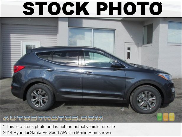 Stock photo for this 2014 Hyundai Santa Fe Sport AWD 2.4 Liter GDI DOHC 16-Valve CVVT 4 Cylinder 6 Speed SHIFTRONIC Automatic