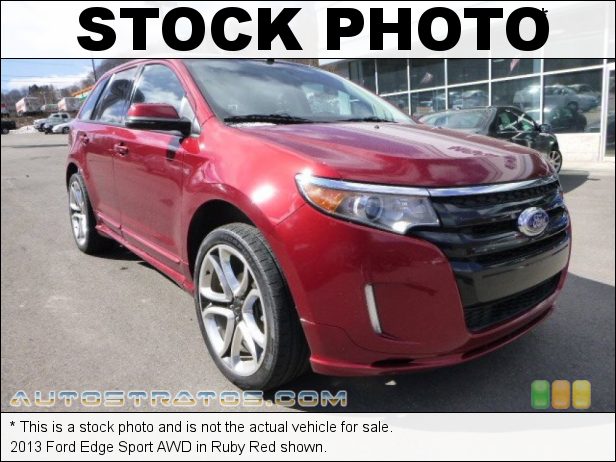 Stock photo for this 2013 Ford Edge Sport AWD 3.7 Liter DOHC 24-Valve Ti-VCT V6 6 Speed SelectShift Automatic