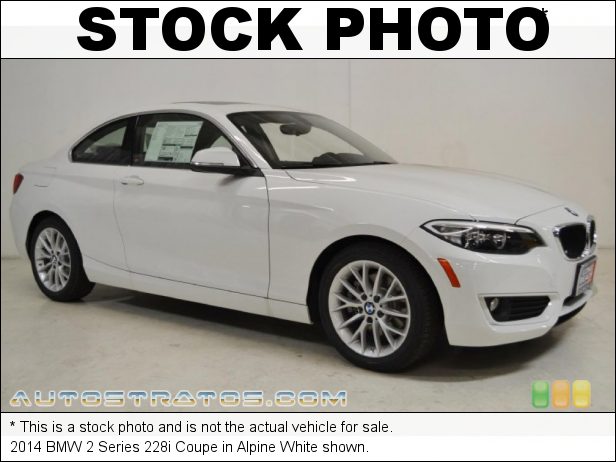Stock photo for this 2014 BMW 2 Series 228i Coupe 2.0 Liter DI TwinPower Turbocharged DOHC 16-Valve VVT 4 Cylinder 8 Speed Sport Automatic