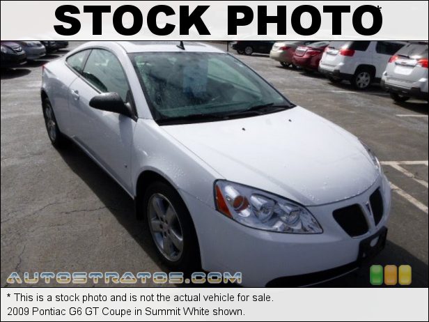 Stock photo for this 2009 Pontiac G6 GT Coupe 3.5 Liter OHV 12-Valve VVT V6 4 Speed Automatic