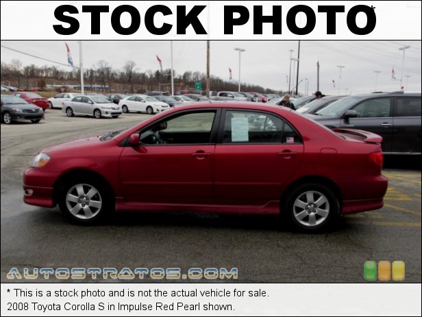 Stock photo for this 2008 Toyota Corolla  1.8 Liter DOHC 16-Valve VVT-i 4 Cylinder 4 Speed ECT-i Automatic