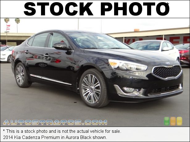 Stock photo for this 2014 Kia Cadenza Premium 3.3 liter GDI DOHC 24-Valve Dual CVVT V6 6 Speed Sportmatic Automatic