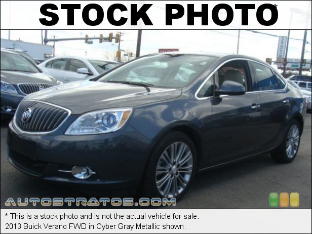 Stock photo for this 2013 Buick Verano FWD 2.4 Liter SIDI DOHC 16-Valve VVT ECOTEC 4 Cylinder 6 Speed Automatic