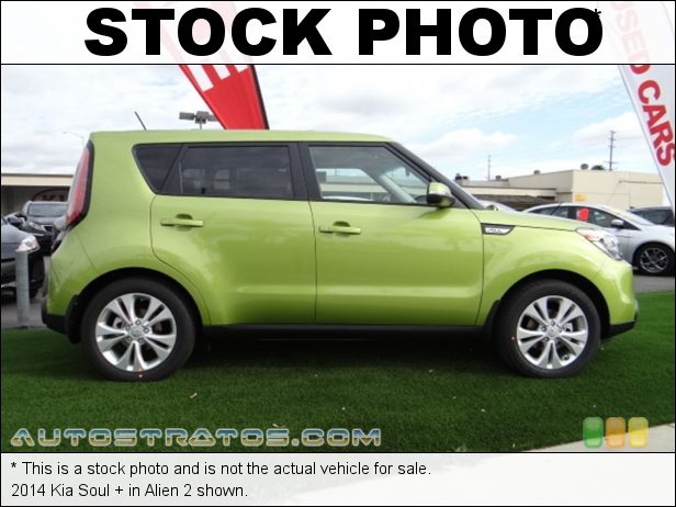 Stock photo for this 2014 Kia Soul + 2.0 Liter GDI DOHC 16-Valve CVVT 4 Cylinder 6 Speed Automatic