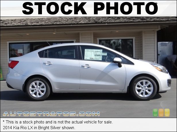 Stock photo for this 2014 Kia Rio LX 1.6 Liter GDI DOHC 16-Valve Dual-CVVT 4 Cylinder 6 Speed Automatic