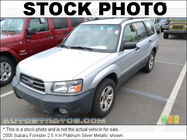 Stock photo for this 2005 Subaru Forester 2.5 X 2.5 Liter SOHC 16-Valve Flat 4 Cylinder 5 Speed Manual
