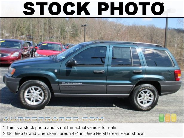 Stock photo for this 2004 Jeep Grand Cherokee Laredo 4x4 4.0 Liter OHV 12V Inline 6 Cylinder 4 Speed Automatic