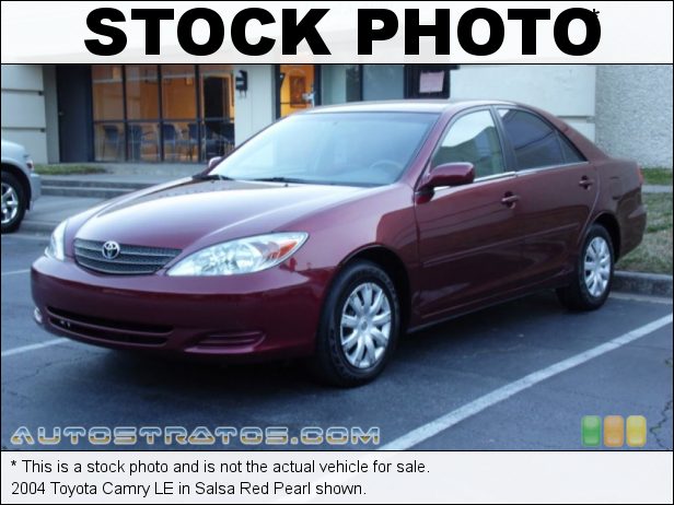 Stock photo for this 2004 Toyota Camry LE 2.4 Liter DOHC 16-Valve VVT-i 4 Cylinder 4 Speed Automatic