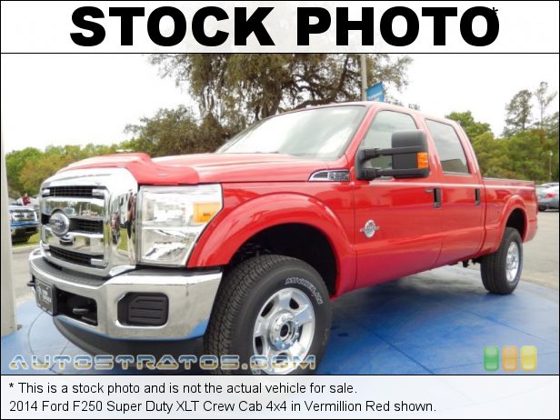 Stock photo for this 2014 Ford F250 Super Duty Crew Cab 4x4 6.7 Liter OHV 32-Valve B20 Power Stroke Turbo-Diesel V8 TorqShift 6 Speed SelectShift Automatic