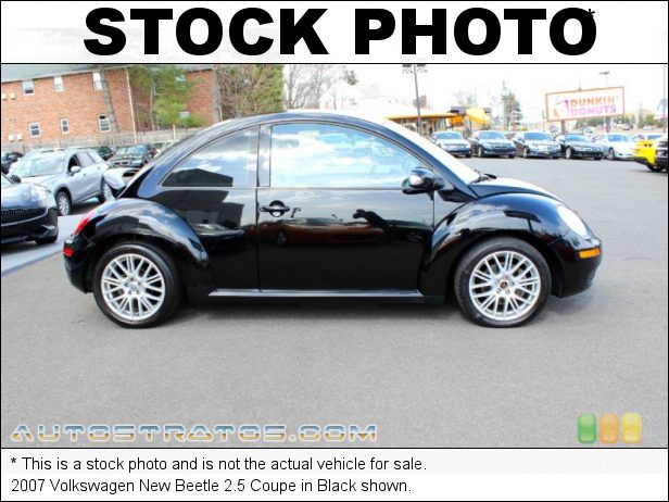 Stock photo for this 2007 Volkswagen New Beetle 2.5 Coupe 2.5 Liter DOHC 20 Valve 5 Cylinder 5 Speed Manual