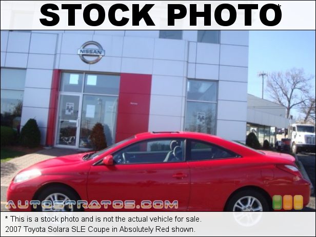 Stock photo for this 2007 Toyota Solara SLE Coupe 2.4 Liter DOHC 16-Valve VVT-i 4 Cylinder 5 Speed Automatic