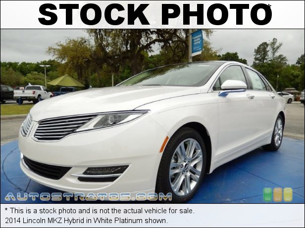 Stock photo for this 2014 Lincoln MKZ Hybrid 2.0 Liter Atkinson-Cycle DOHC 16-Valve iVCT 4 Cylinder Gasoline/ e-CVT Automatic