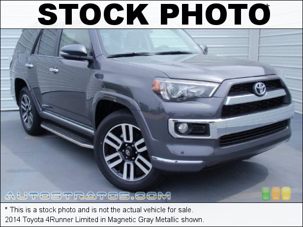 Stock photo for this 2014 Toyota 4Runner Limited 4.0 Liter DOHC 24-Valve Dual VVT-i V6 5 Speed Automatic