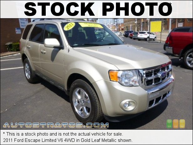 Stock photo for this 2011 Ford Escape Limited V6 4WD 3.0 Liter DOHC 24-Valve Duratec Flex-Fuel V6 6 Speed Automatic