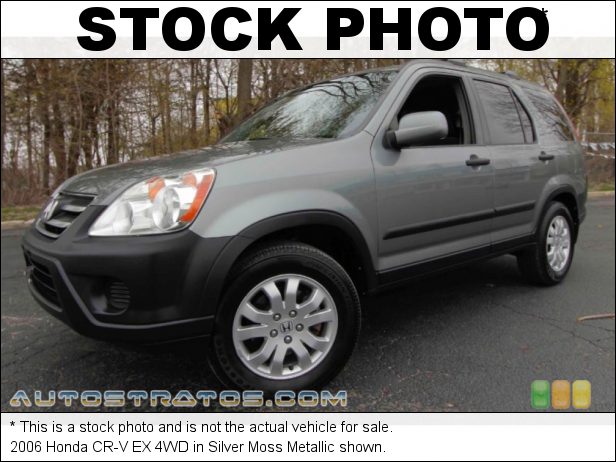 Stock photo for this 2006 Honda CR-V EX 4WD 2.4 Liter DOHC 16-Valve i-VTEC 4 Cylinder 5 Speed Automatic