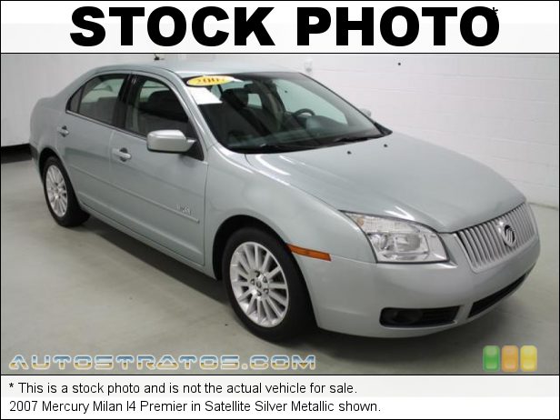 Stock photo for this 2007 Mercury Milan I4 Premier 2.3 Liter DOHC 16V VVT 4 Cylinder 5 Speed Automatic