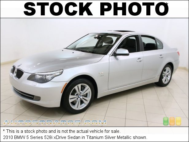 Stock photo for this 2010 BMW 5 Series 528i xDrive Sedan 3.0 Liter DOHC 24-Valve VVT Inline 6 Cylinder 6 Speed Steptronic Automatic
