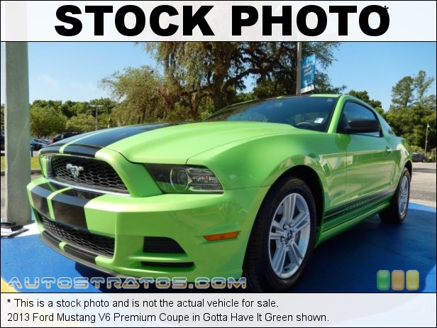 Stock photo for this 2013 Ford Mustang V6 Premium Coupe 3.7 Liter DOHC 24-Valve Ti-VCT V6 6 Speed Manual