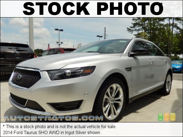 Stock photo for this 2014 Ford Taurus SHO AWD 3.5 Liter DI EcoBoost Twin-Turbocharged DOHC 24-Valve V6 6 Speed SelectShift Automatic
