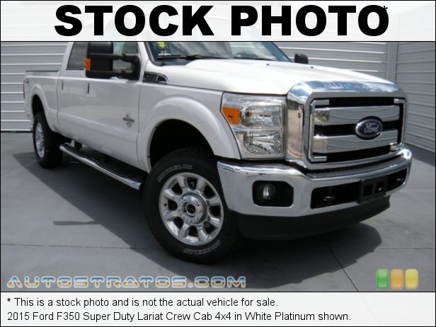 Stock photo for this 2015 Ford F350 Super Duty Crew Cab 4x4 6.7 Liter OHV 32-Valve B20 Power Stroke Turbo-Diesel V8 TorqShift 6 Speed SelectShift Automatic