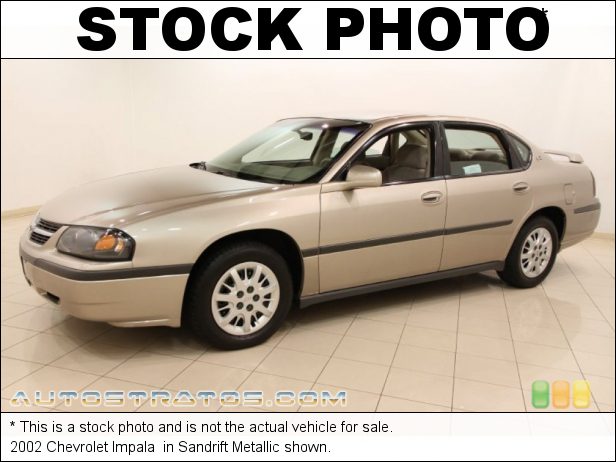 Stock photo for this 2002 Chevrolet Impala  3.4 Liter OHV 12-Valve V6 4 Speed Automatic