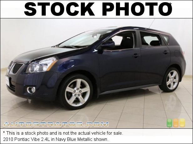 Stock photo for this 2010 Pontiac Vibe 2.4L 2.4 Liter DOHC 16-Valve VVT-i 4 Cylinder 5 Speed Automatic