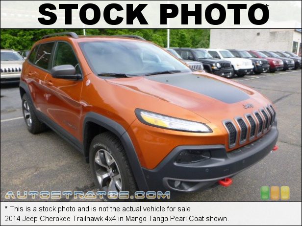 Stock photo for this 2014 Jeep Cherokee Trailhawk 4x4 3.2 Liter DOHC 24-Valve VVT V6 9 Speed Automatic