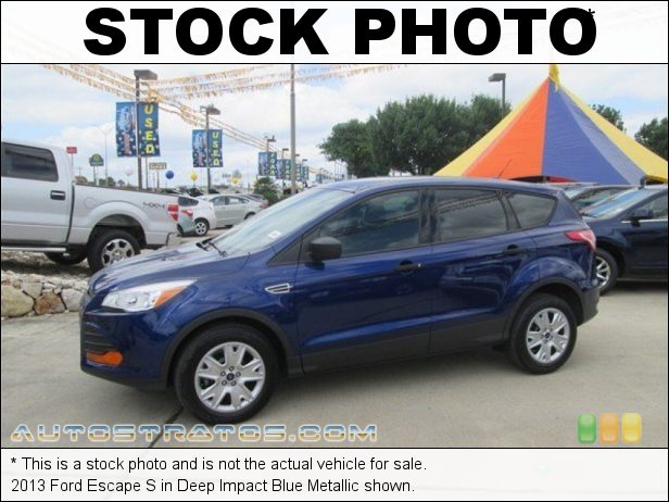 Stock photo for this 2013 Ford Escape S 2.5 Liter DOHC 16-Valve iVCT Duratec 4 Cylinder 6 Speed SelectShift Automatic