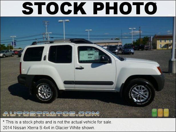 Stock photo for this 2014 Nissan Xterra S 4x4 4.0 Liter DOHC 24-Valve CVTCS V6 5 Speed Automatic