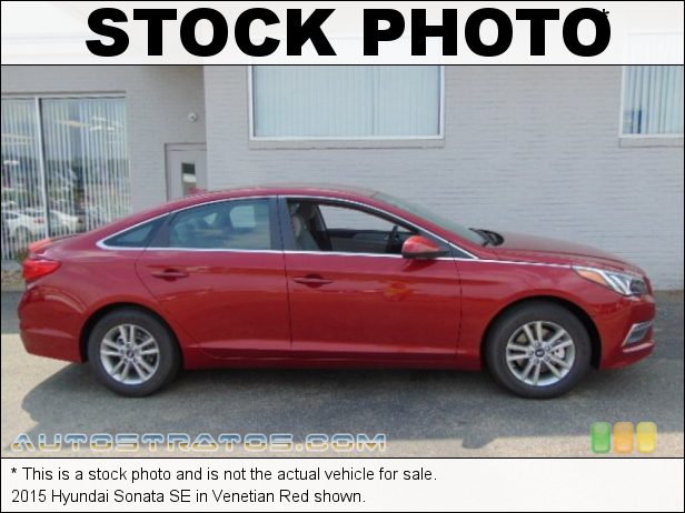Stock photo for this 2015 Hyundai Sonata SE 2.4 Liter GDI DOHC 16-Valve D-CVVT 4 Cylinder 6 Speed SHIFTRONIC Automatic