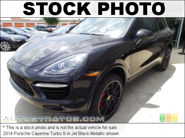 Stock photo for this 2014 Porsche Cayenne Turbo S 4.8 Liter DFI Twin-Turbocharged DOHC 32-Valve VVT V8 8 Speed Tiptronic S Automatic