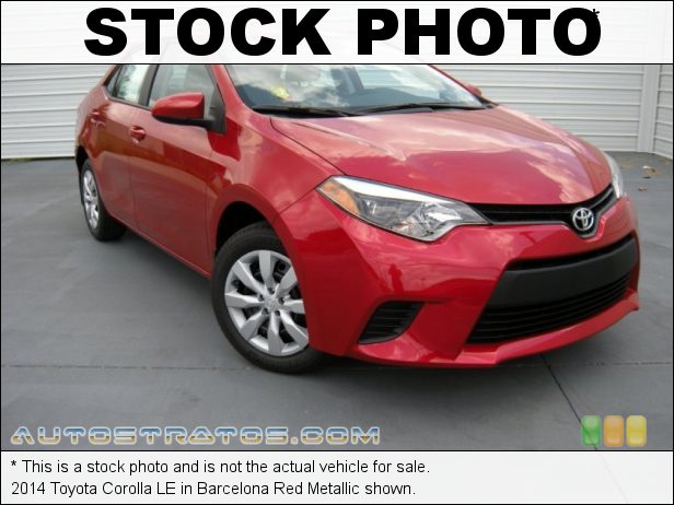 Stock photo for this 2014 Toyota Corolla  1.8 Liter DOHC 16-Valve Dual VVT-i 4 Cylinder CVTi-S Automatic