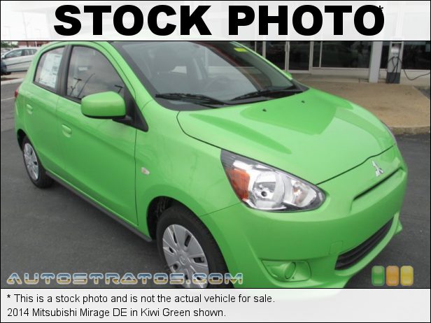 Stock photo for this 2014 Mitsubishi Mirage DE 1.2 Liter DOHC 12-Valve MIVEC 3 Cylinder 5 Speed Manual