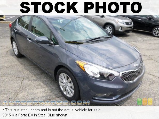 Stock photo for this 2015 Kia Forte EX 2.0 Liter DOHC 16-Valve CVVT 4 Cylinder 6 Speed Sportmatic Automatic