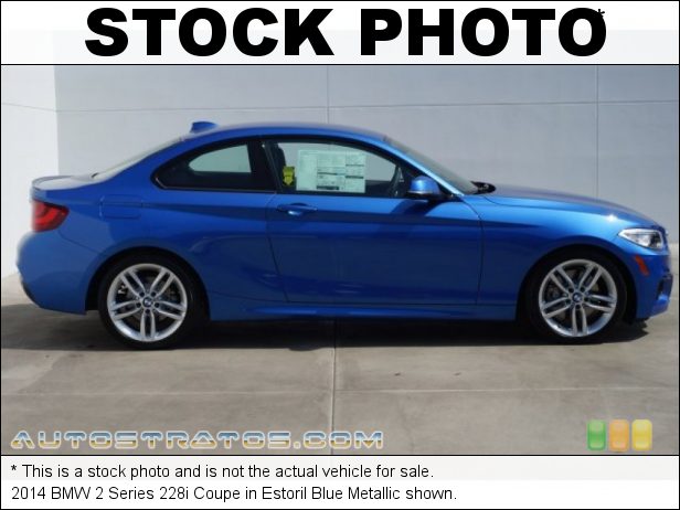 Stock photo for this 2014 BMW 2 Series 228i Coupe 2.0 Liter DI TwinPower Turbocharged DOHC 16-Valve VVT 4 Cylinder 8 Speed Sport Automatic