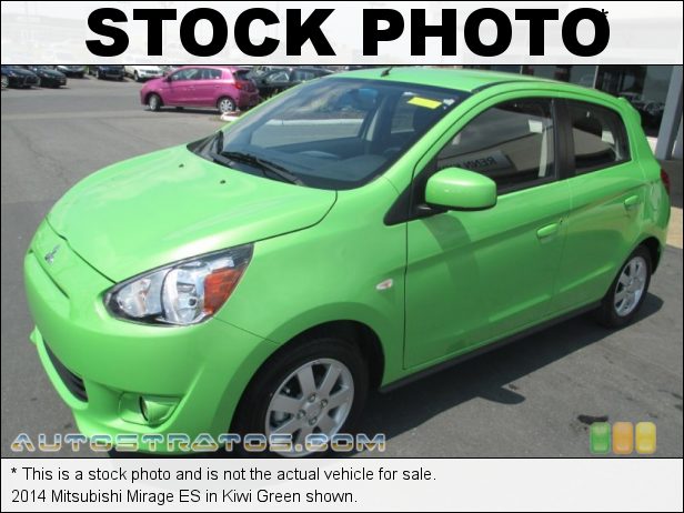 Stock photo for this 2014 Mitsubishi Mirage ES 1.2 Liter DOHC 12-Valve MIVEC 3 Cylinder 5 Speed Manual