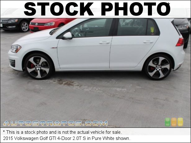 Stock photo for this 2017 Volkswagen Golf GTI 4-Door 2.0T S 2.0 Liter FSI Turbocharged DOHC 16-Valve VVT 4 Cylinder 6 Speed DSG Automatic