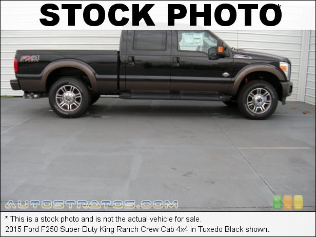 Stock photo for this 2015 Ford F250 Super Duty Crew Cab 4x4 6.7 Liter OHV 32-Valve B20 Power Stroke Turbo-Diesel V8 TorqShift 6 Speed SelectShift Automatic