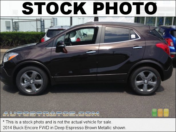 Stock photo for this 2014 Buick Encore FWD 1.4 Liter Turbocharged DOHC 16-Valve VVT ECOTEC 4 Cylinder 6 Speed Automatic