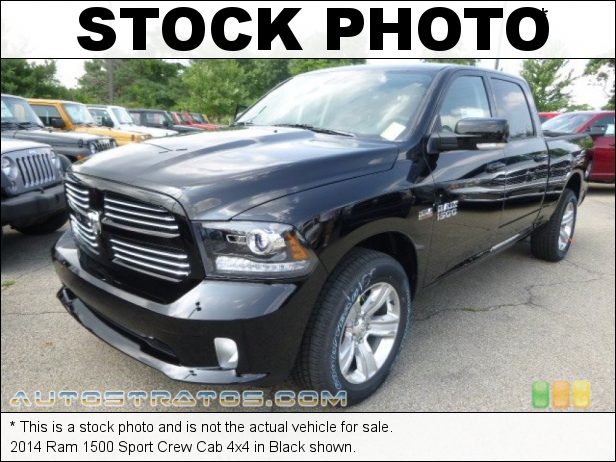 Stock photo for this 2014 Ram 1500 Sport Crew Cab 4x4 5.7 Liter HEMI OHV 16-Valve VVT MDS V8 8 Speed Automatic