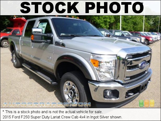 Stock photo for this 2015 Ford F250 Super Duty Lariat Crew Cab 4x4 6.7 Liter OHV 32-Valve B20 Power Stroke Turbo-Diesel V8 TorqShift 6 Speed SelectShift Automatic