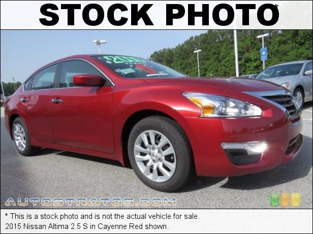 Stock photo for this 2015 Nissan Altima 2.5 S 2.5 Liter DOHC 16-Valve CVTCS 4 Cylinder Xtronic CVT Automatic