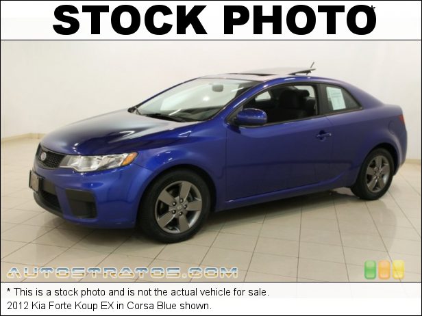 Stock photo for this 2012 Kia Forte Koup EX 2.0 Liter DOHC 16-Valve CVVT 4 Cylinder 6 Speed Sportmatic Automatic